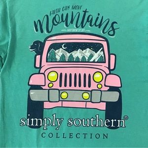Simply Southern Women’s Teal Long Sleeve T Shirt Size Small